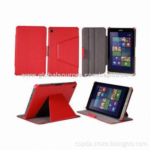 Heat-setting PU Leather Stand Tablet PC Cases for Acer Iconia W4-820, OEM Orders Welcomed